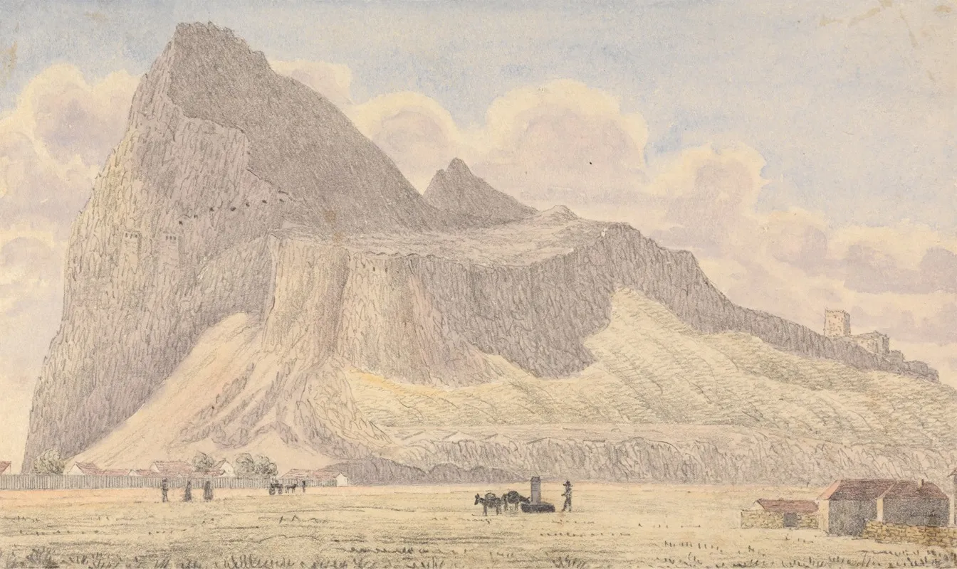 The Rock Of Gibraltar From The North Front Guard Room