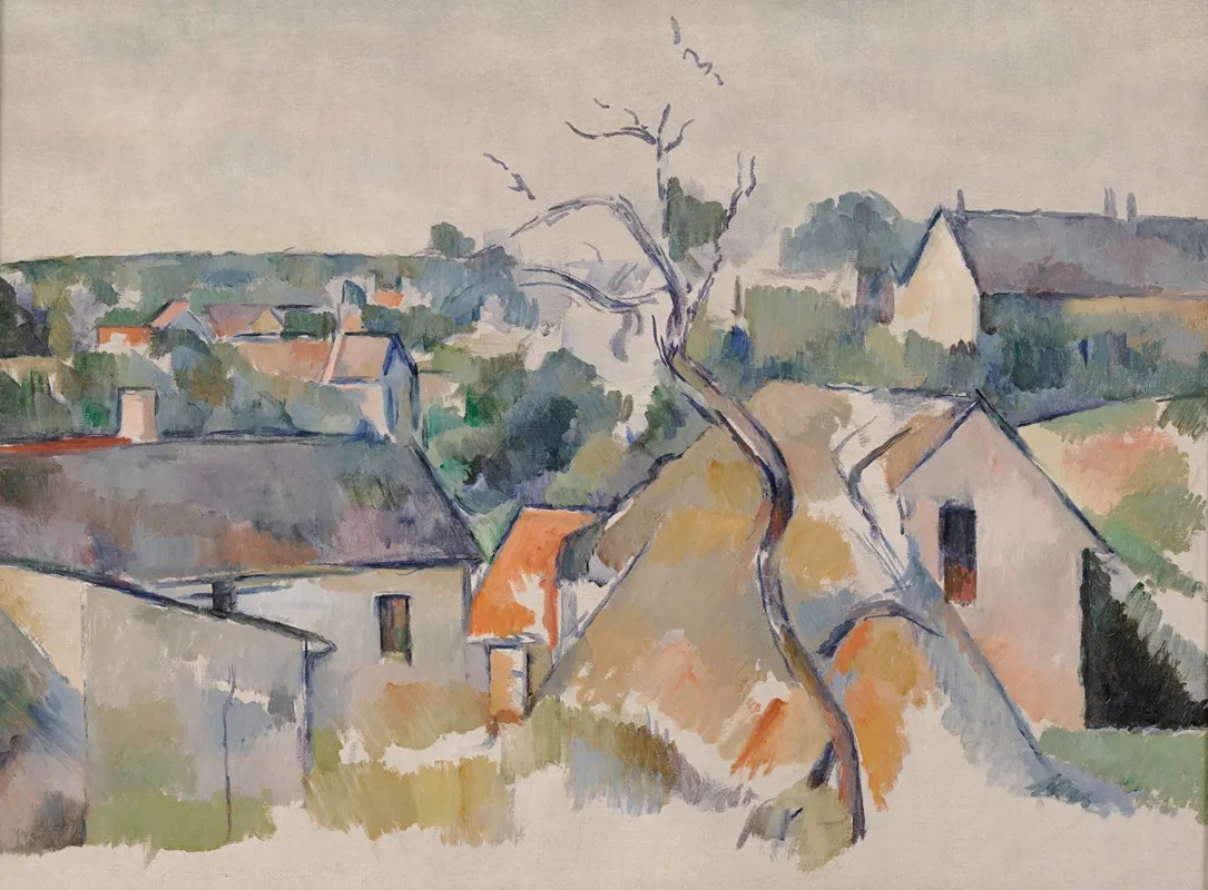 The Rooftops by Paul Cézanne - Canvas Print