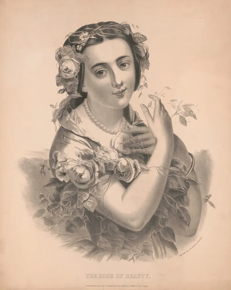 The Rose Of Beauty by Charles Lubrecht - Canvas Print