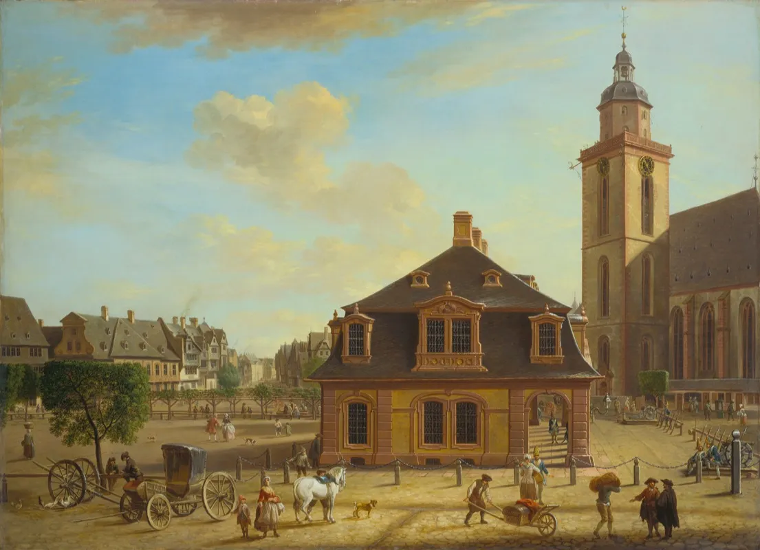 The Rossmarkt In Frankfurt