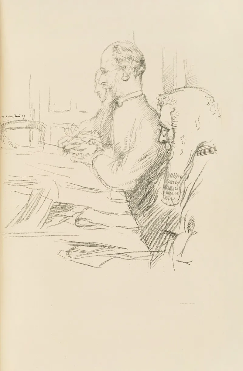 The Rt Rev Dr Creighton Bishop Of London by William Rothenstein - Canvas Print