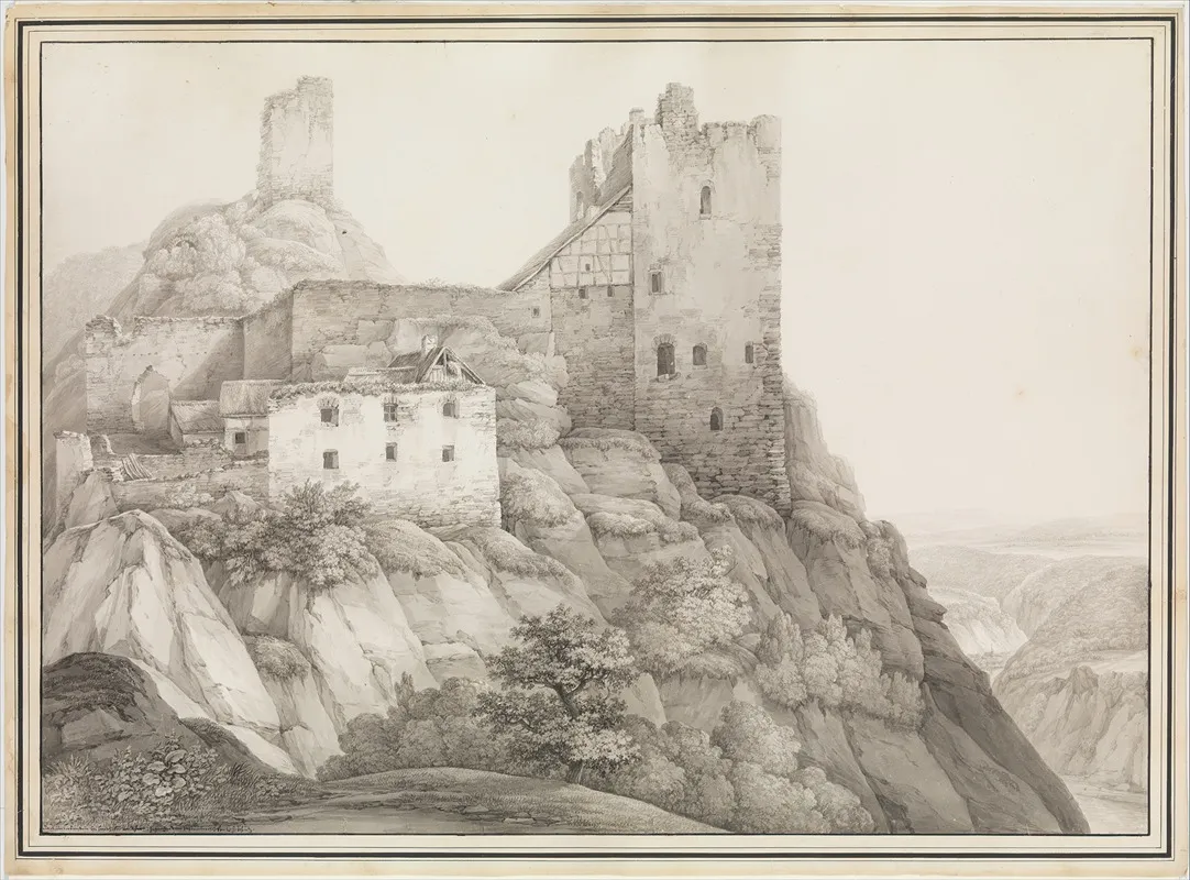 The Ruin Of Liebenstein Castle Near Bornhofen Am Rhein Seen From The North West