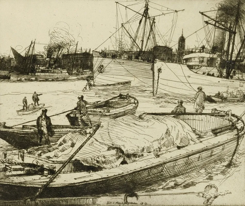 The Rushing Tide On The Thames