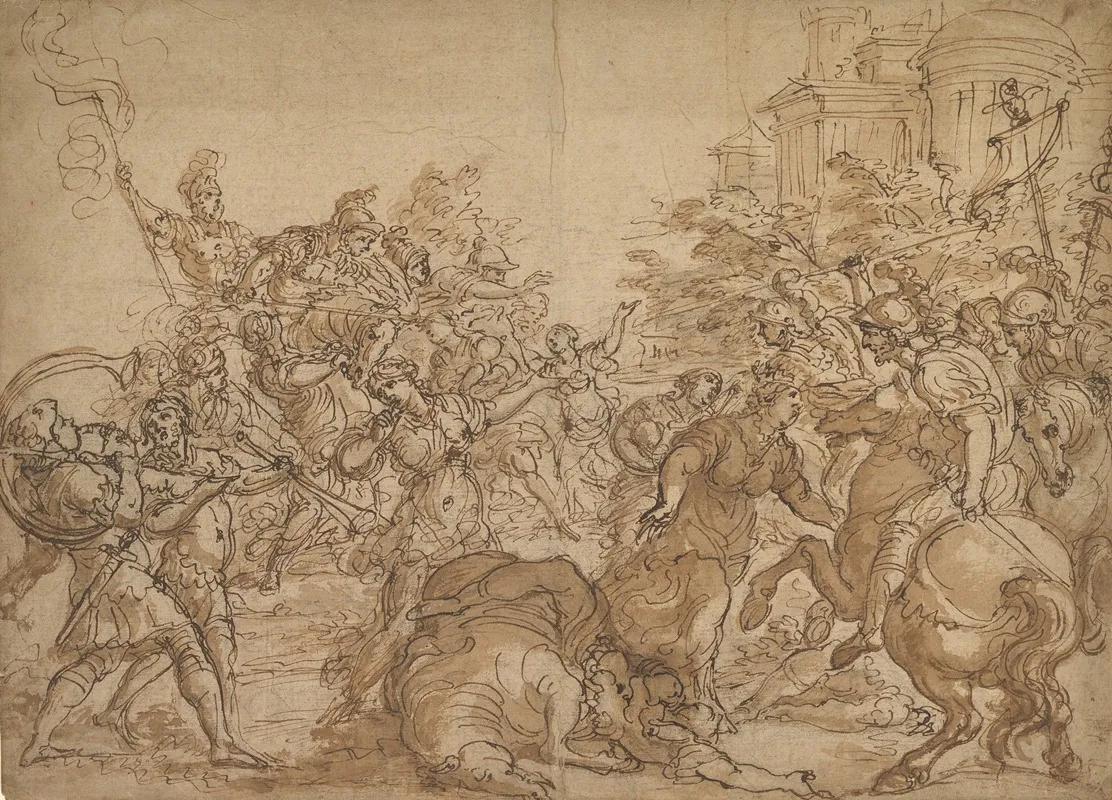 The Sabine Women Pleading For Peace