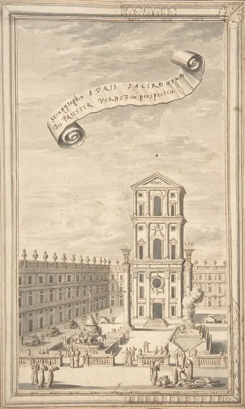 The Sacerdotal Atrium In Perspective Late 17th Early 18th Century