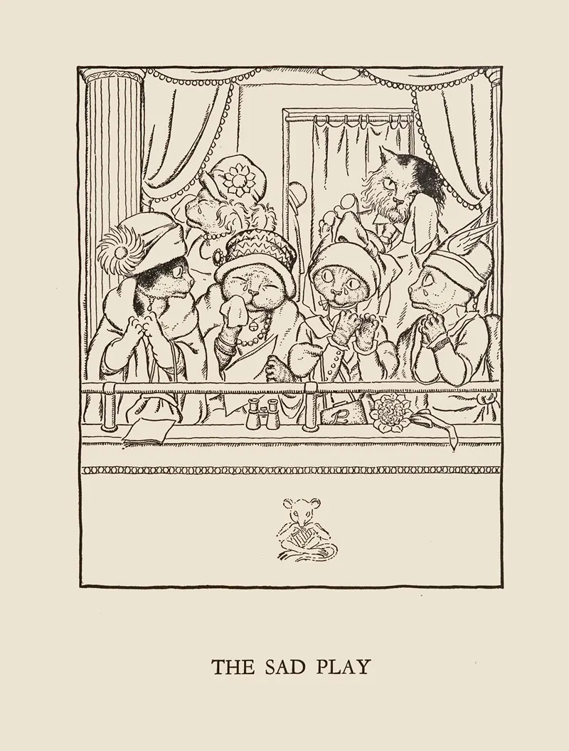 The Sad Play by William Ely Hill - Canvas Print