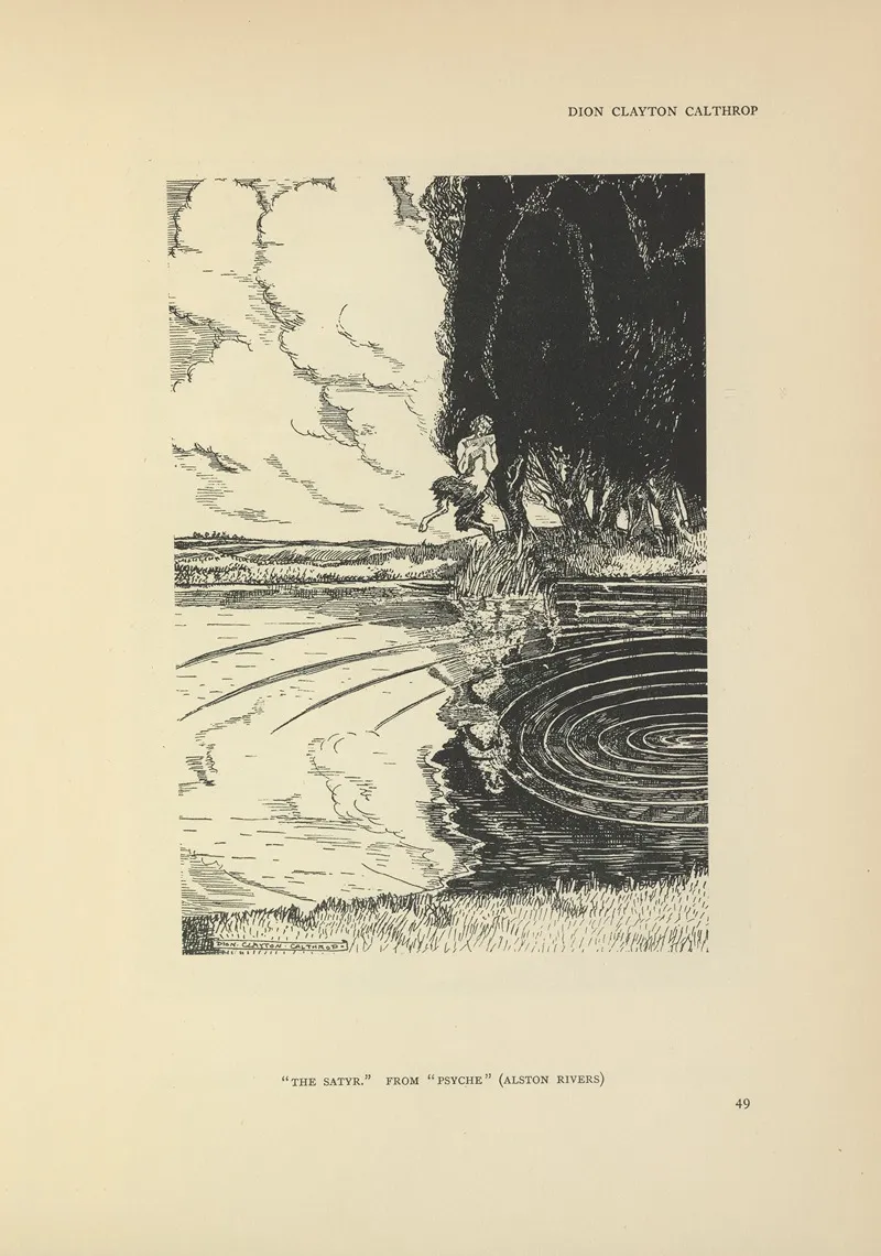 The Satyr Psyche by Dion Clayton Calthrop - Canvas Print