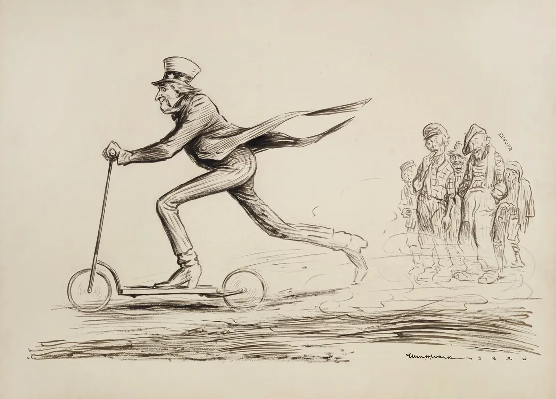 The Scooter by William Henry Walker - Canvas Print