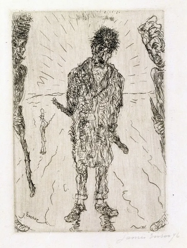 The Scoundrels by James Ensor - Canvas Print