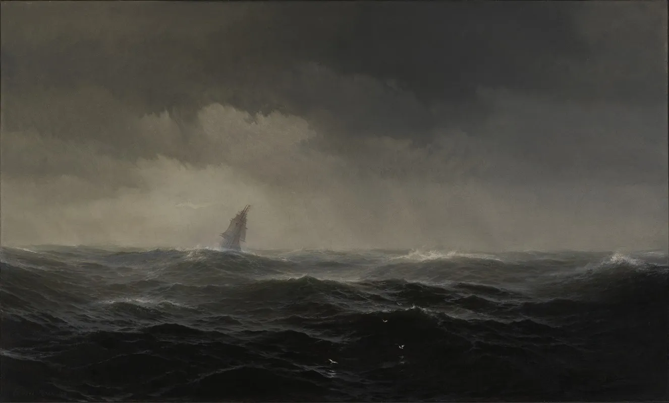 The Sea 2 by Edward Moran - Canvas Print