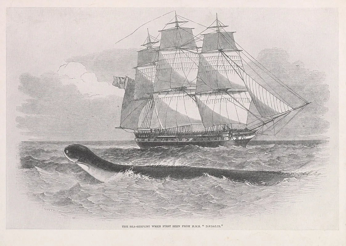 The Sea Serpent When First Seen From H M S Daedalus