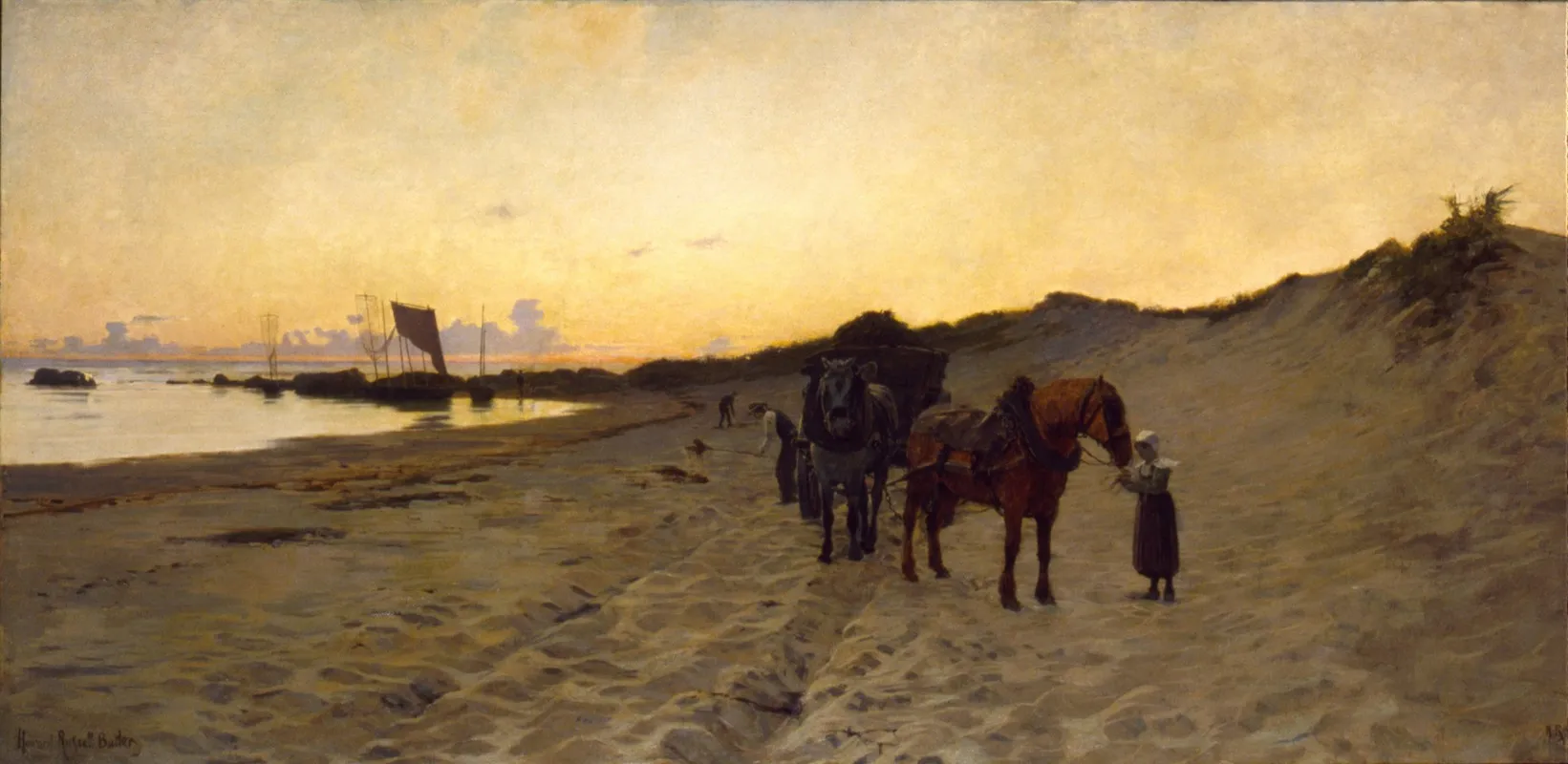 The Seaweed Gatherers by Howard Russell Butler - Canvas Print