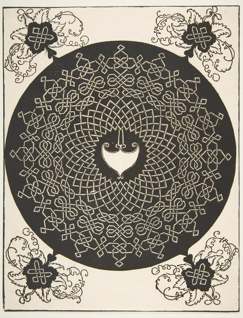 The Second Knot Interlaced Roundel With An Amazon Shield In Its Center