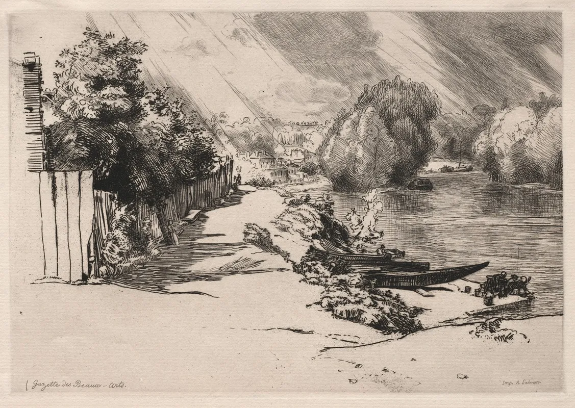 The Seine At Bas Meudon With The Seguin And Mottiaux Islands
