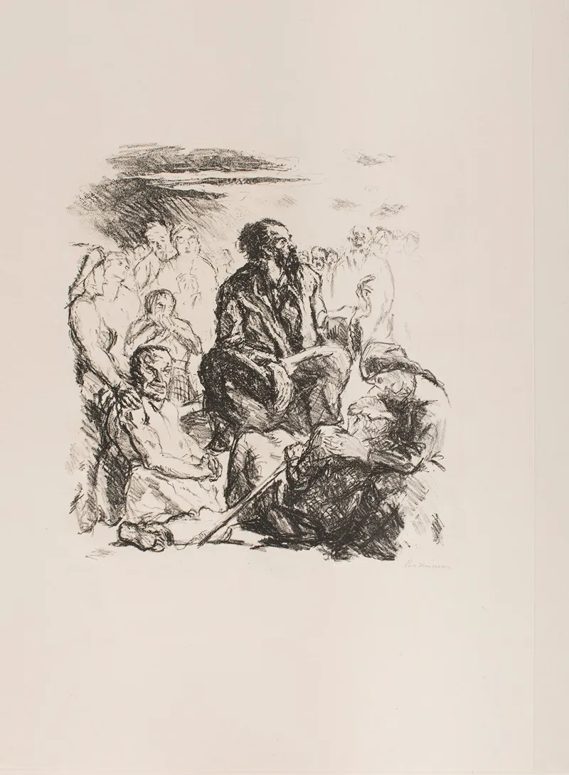 The Sermon On The Mount Plate 4 From The Portfolio Six Lithographs To The New Testament