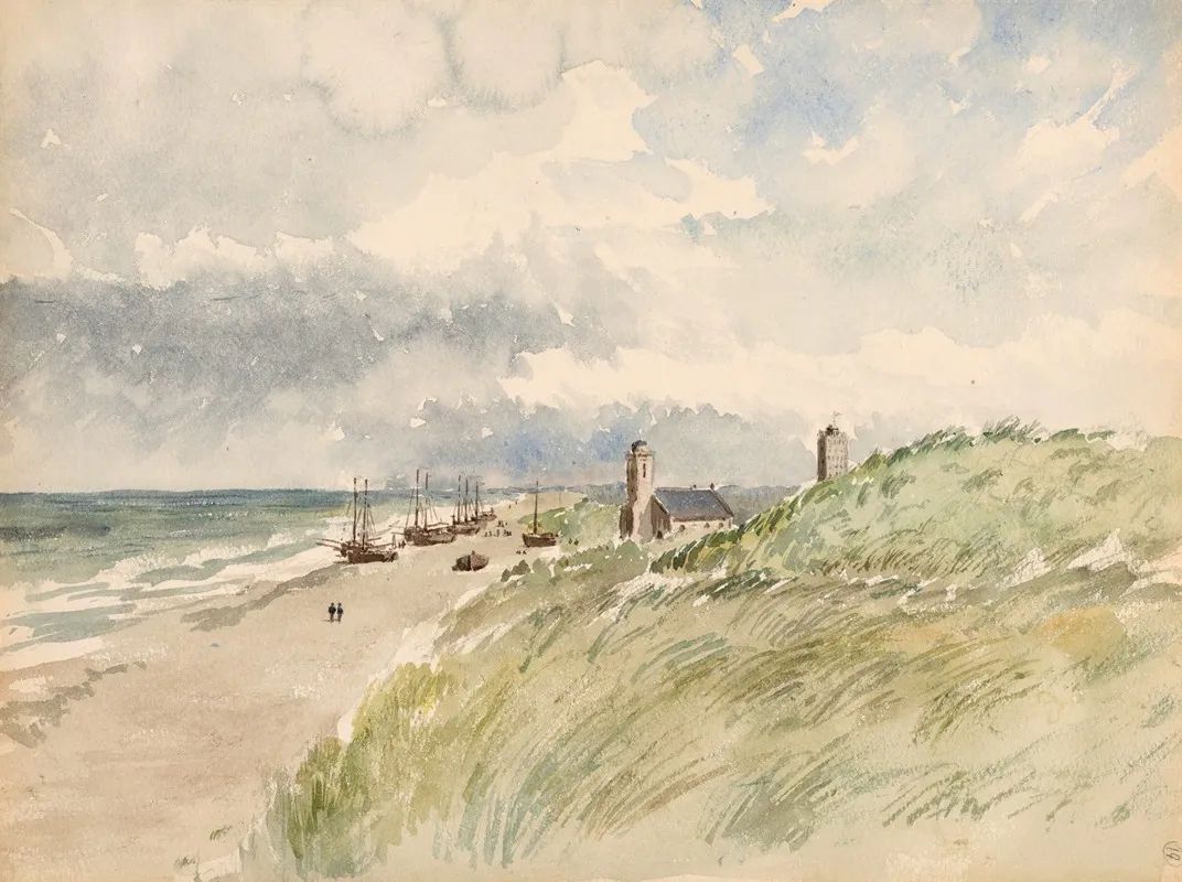 The Shore At Kativigh Holland by Whitney Warren Jr. - Canvas Print