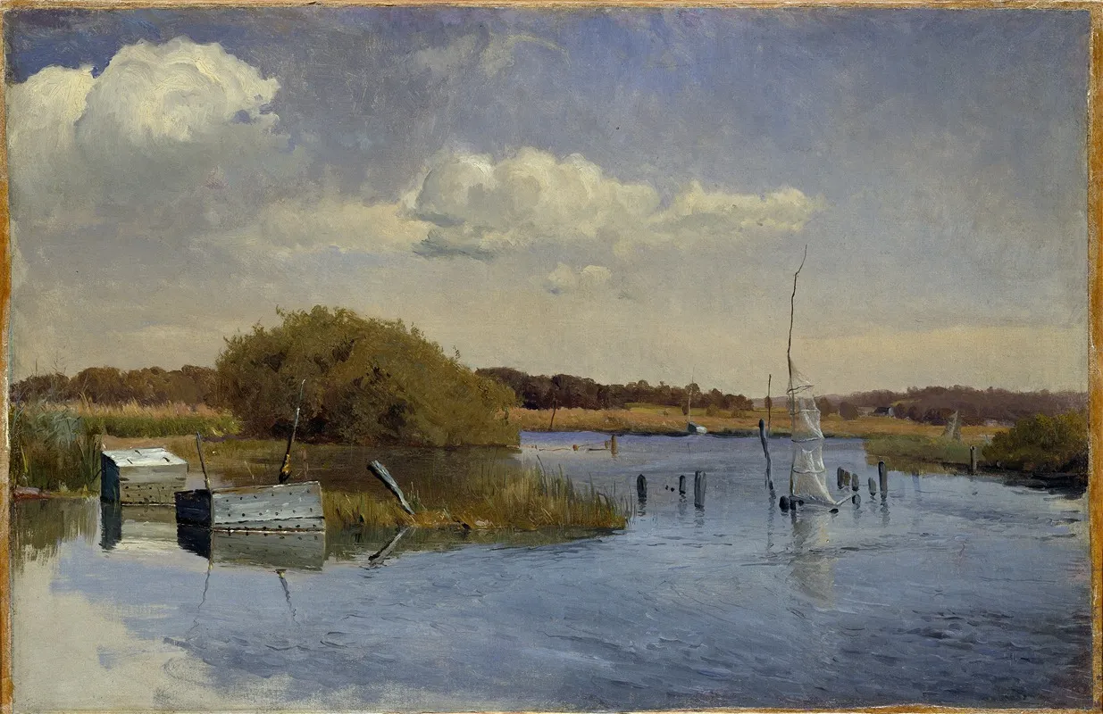 The Shore At Ringsjon Ii by Gustaf Rydberg - Canvas Print
