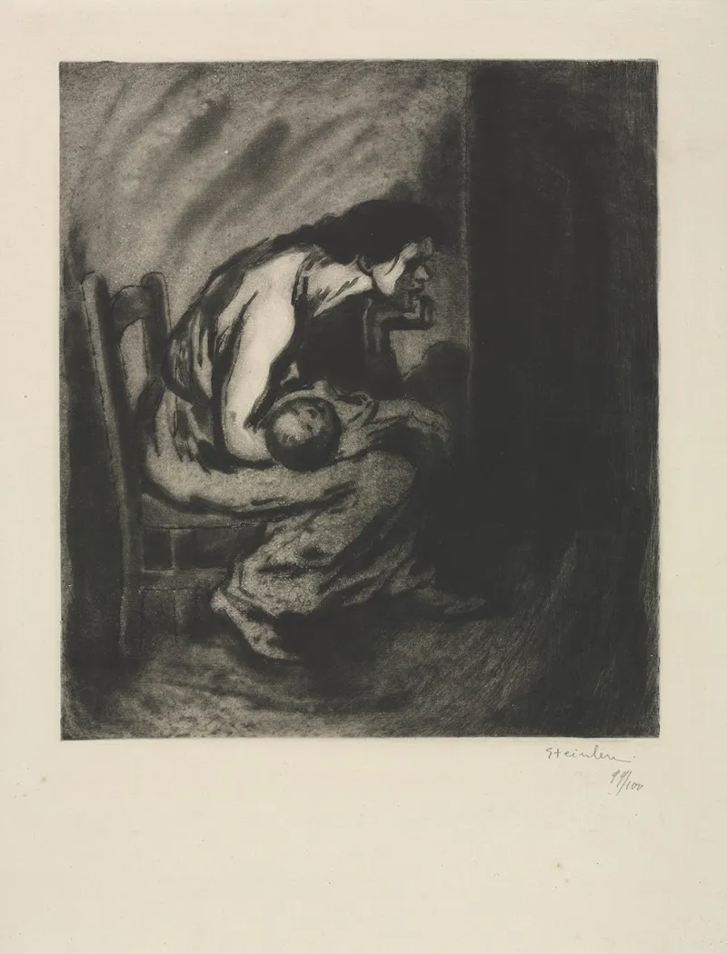 The Sick Child 8 by Théophile Alexandre Steinlen - Canvas Print