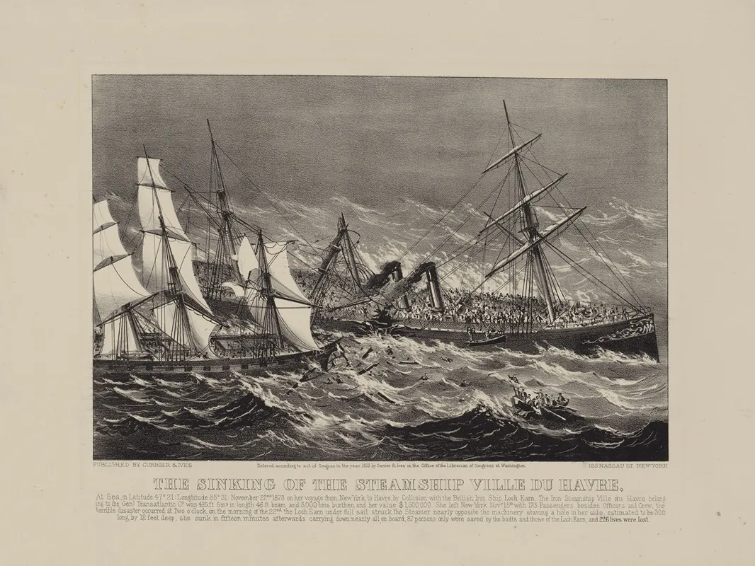 The Sinking Of The Steamship Ville Du Havre