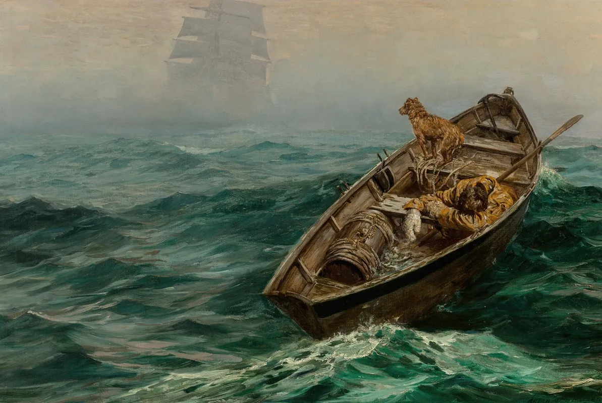 The Sixth Day by Anton Otto Fischer - Canvas Print