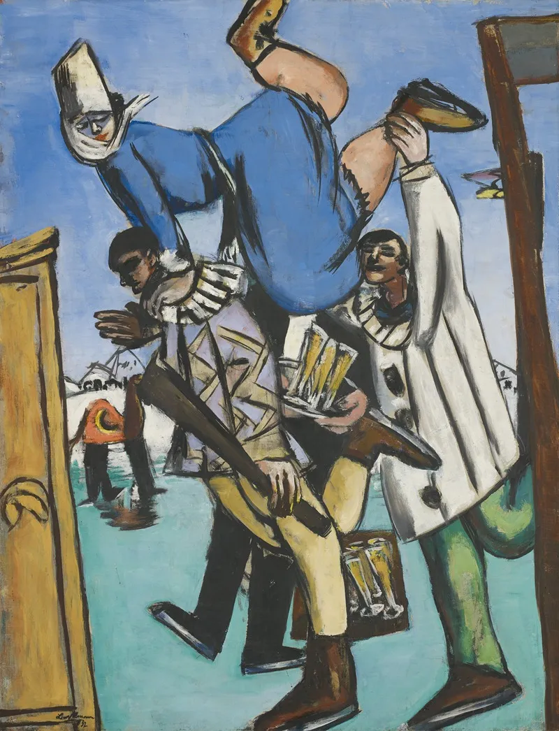 The Skaters 3 by Max Beckmann - Canvas Print