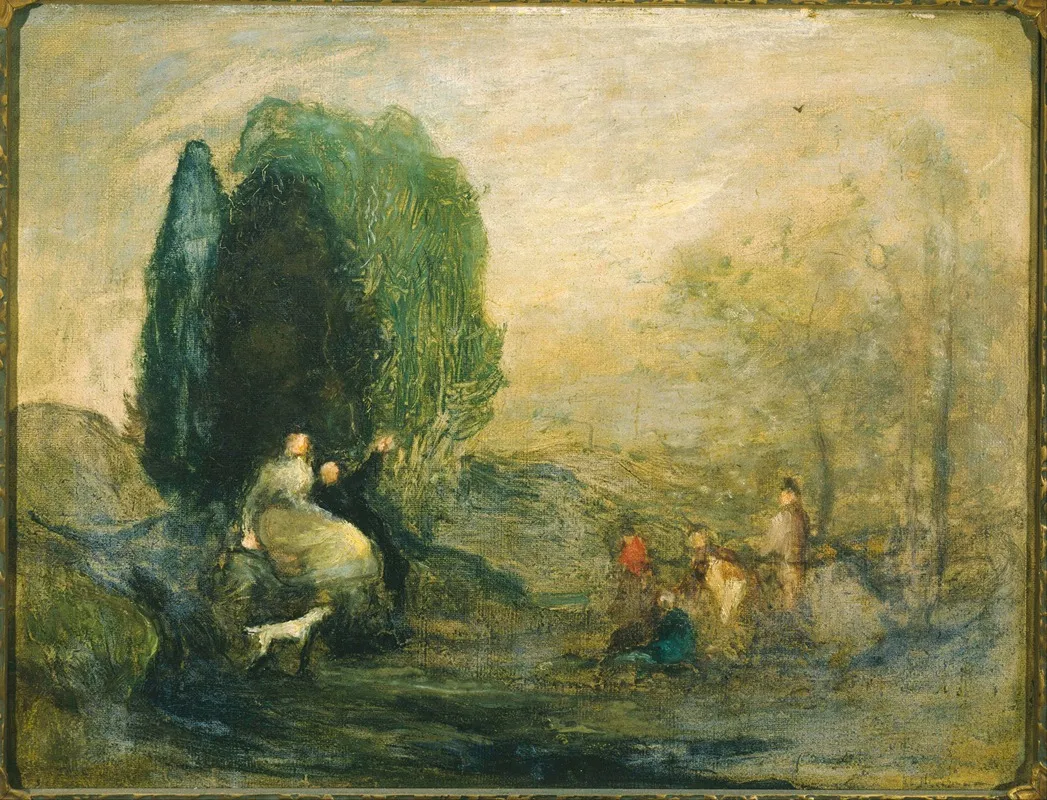 The Skylark by Robert Loftin Newman - Canvas Print