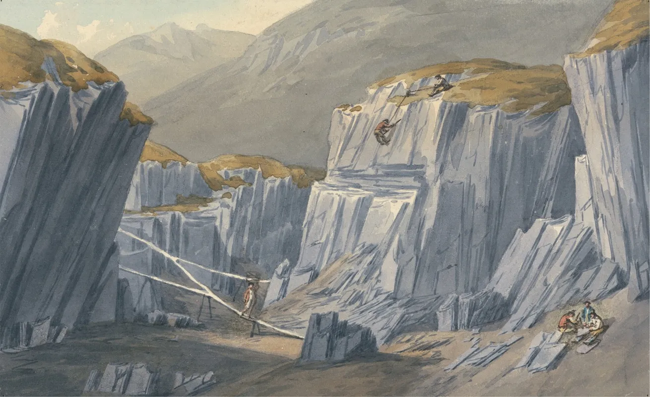The Slate Quarries At Bron Llwyd