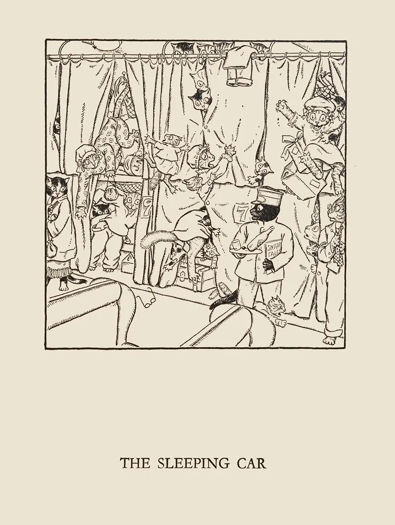 The Sleeping Car by William Ely Hill - Canvas Print