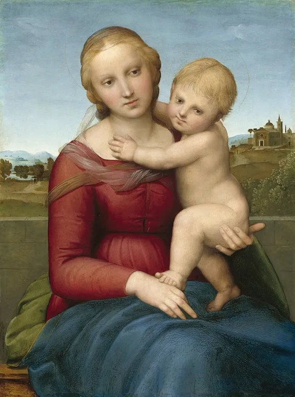 The Small Cowper Madonna by Raphael - Canvas Print