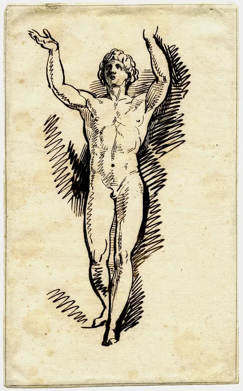 The So Called Orante Praying Youth From Berlin by David Humbert de Superville - Canvas Print