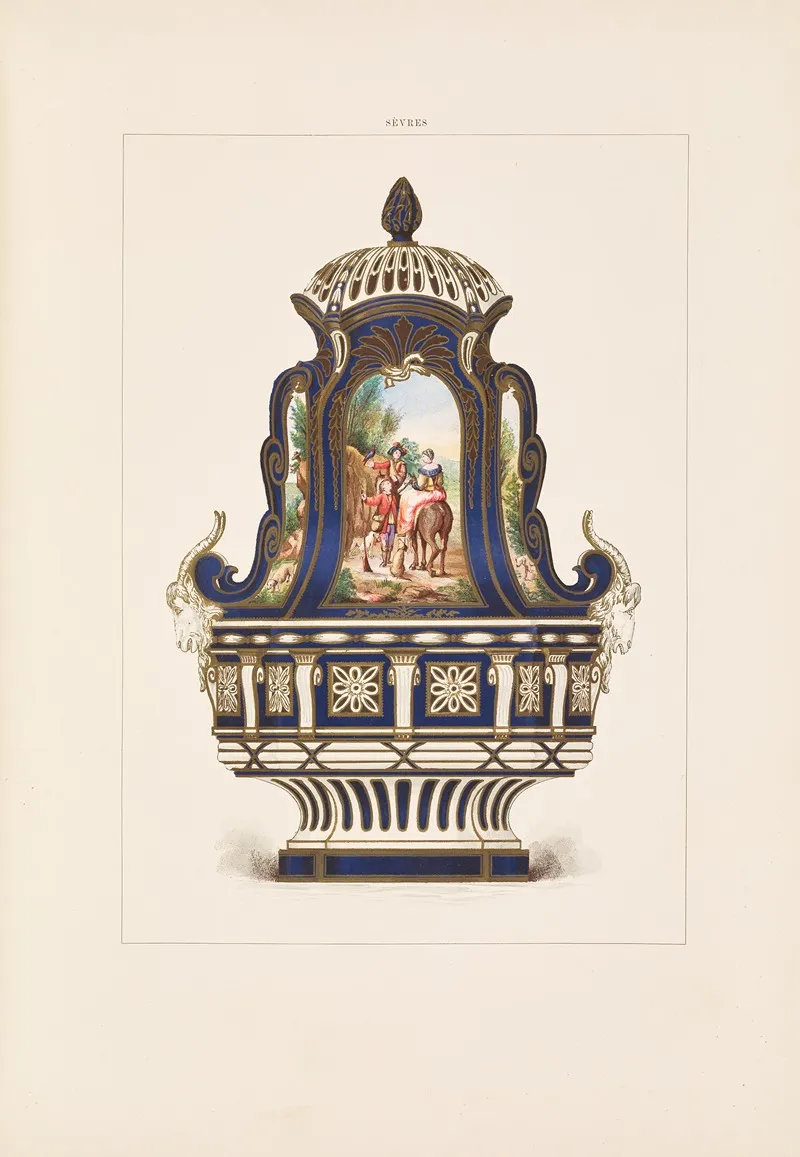 The Soft Porcelain Of Sevres Pl 29 by Edouard Garnier - Canvas Print