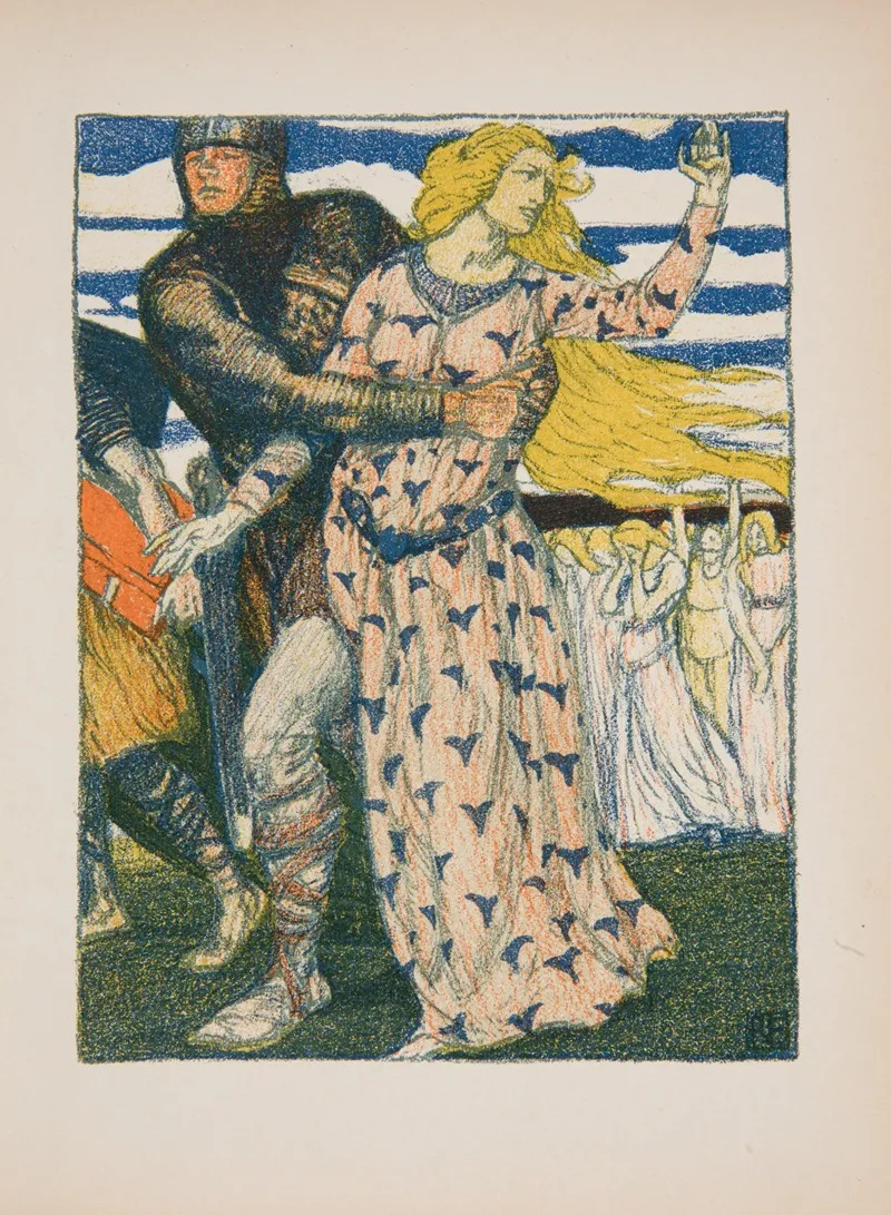 The Soldier And The Captive by Robert Engels - Canvas Print