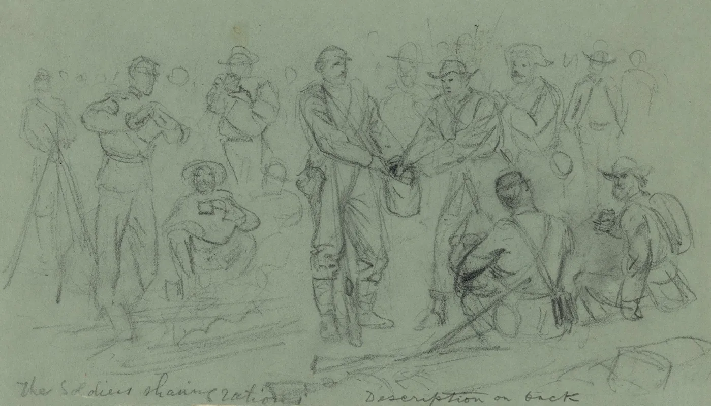 The Soldiers Sharing Rations