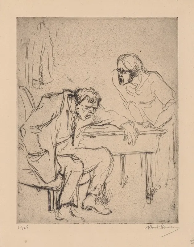 The Sot by Albert Sterner - Canvas Print