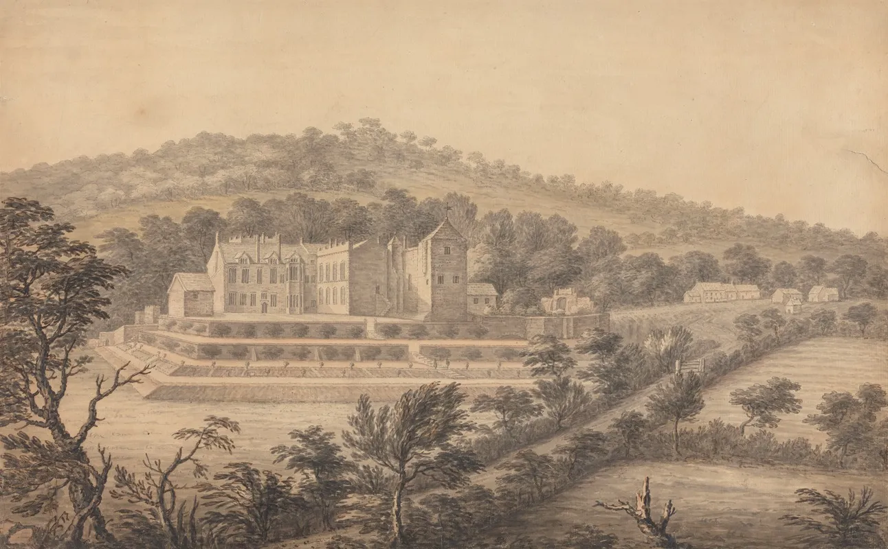 The Southeast View Of Rose Castle In Cumberland by Captain John Bernard Gilpin - Canvas Print