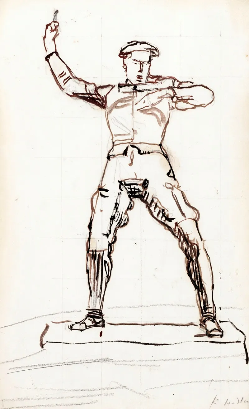 The Speaker by Ferdinand Hodler - Canvas Print