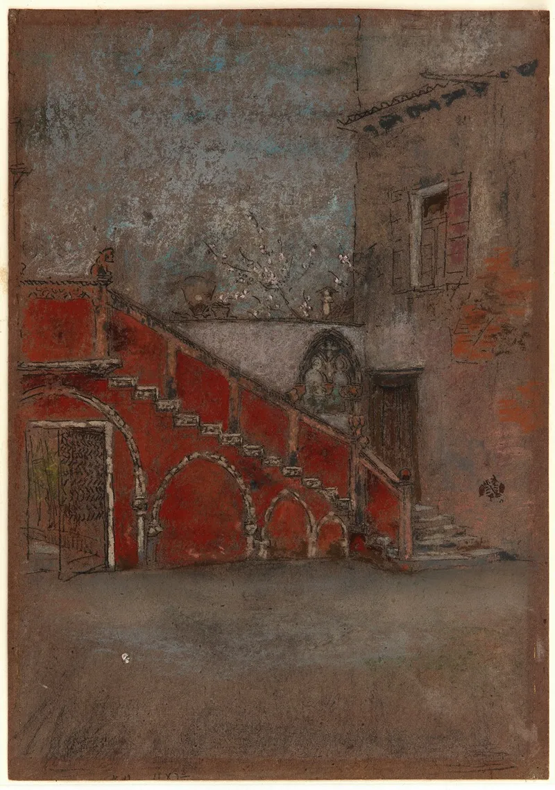 The Staircase Note In Red