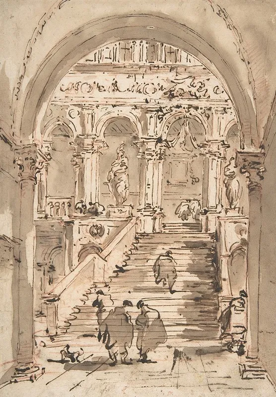 The Staircase Of The Giants Ducal Palace Venice