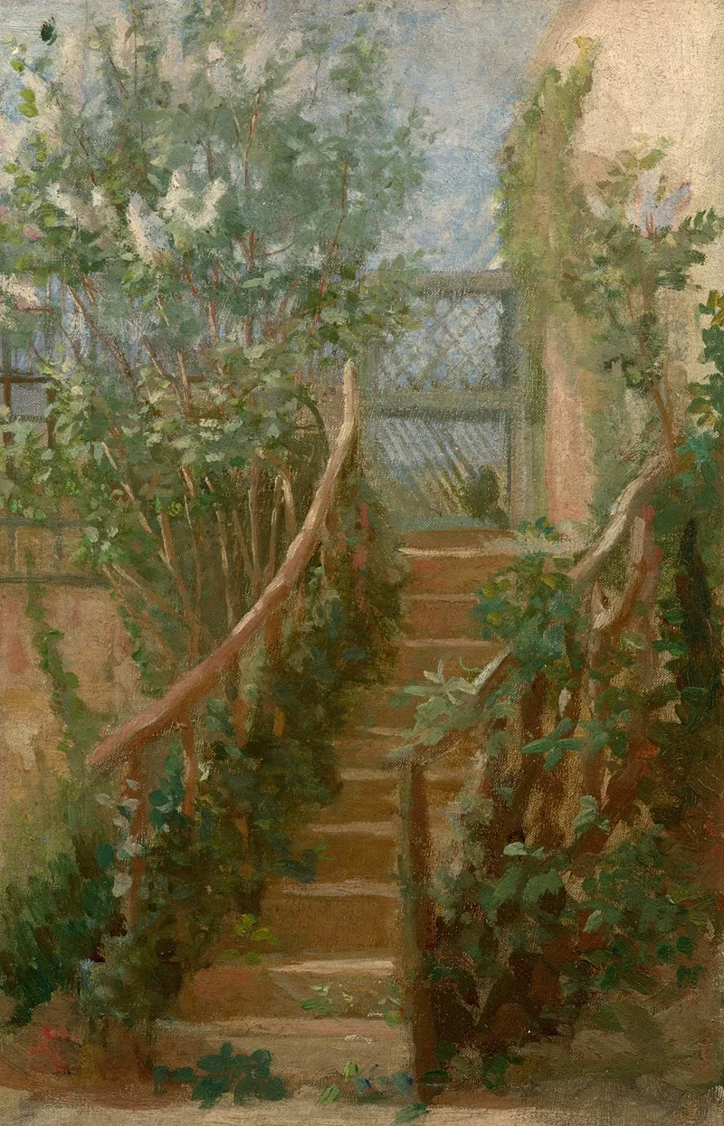 The Stairs by Félix Bracquemond - Canvas Print