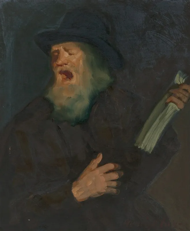 The Street Preacher 2 by George Luks - Canvas Print