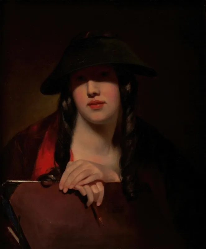 The Student Rosalie Kemble Sully by Thomas Sully - Canvas Print