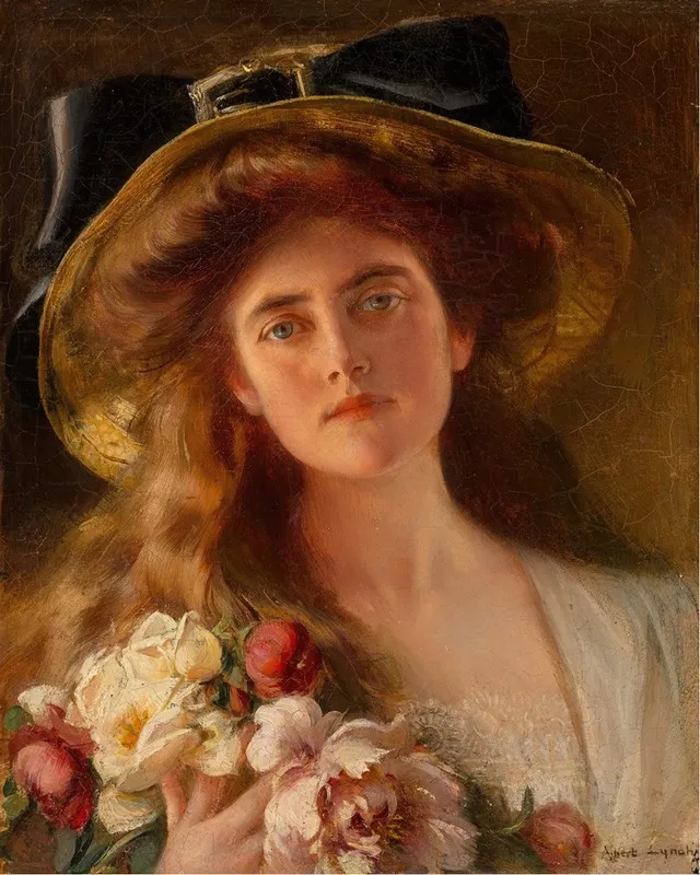 The Summer Porch by Albert Lynch - Canvas Print