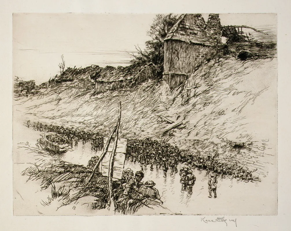 The Sunken Road by Kerr Eby - Canvas Print