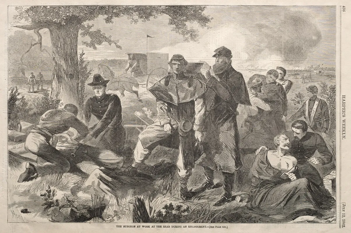 The Surgeon At Work At The Rear During An Engagement