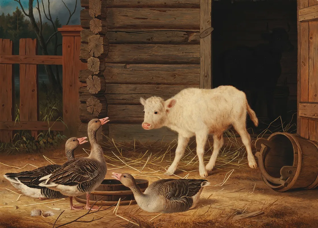 The Surprise by Ferdinand von Wright - Canvas Print