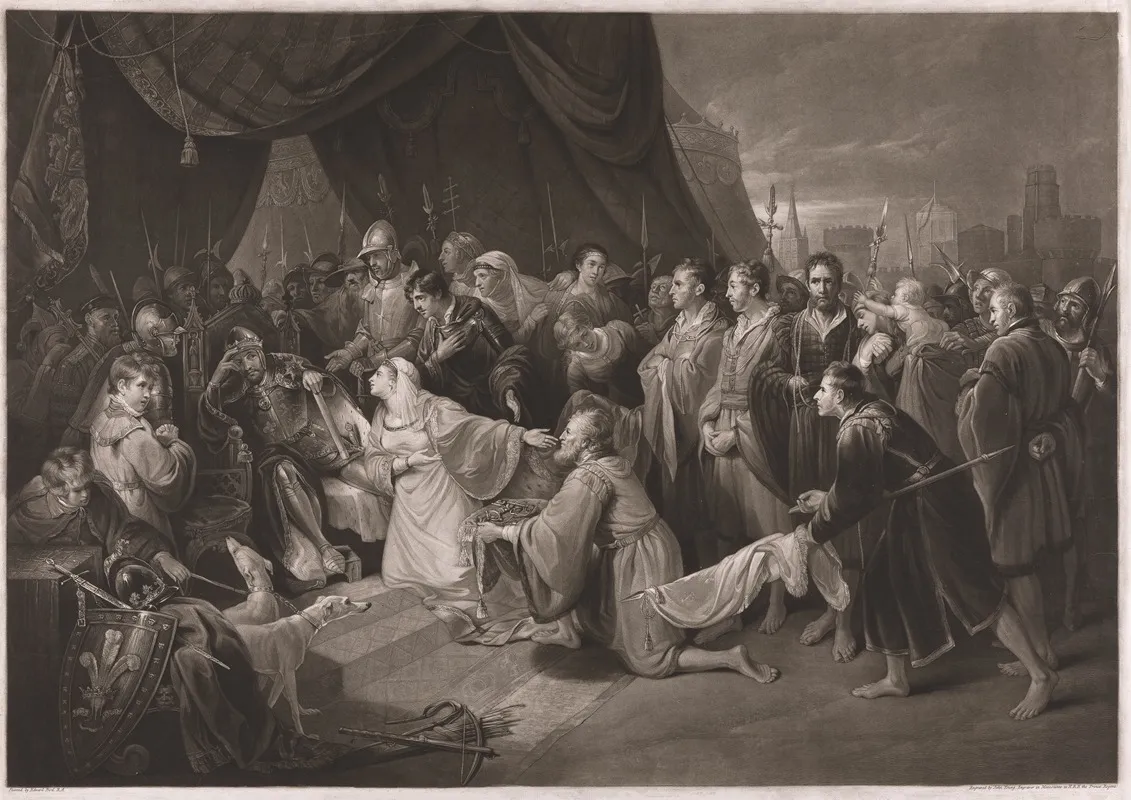 The Surrender Of Callais by Edward Bird - Canvas Print