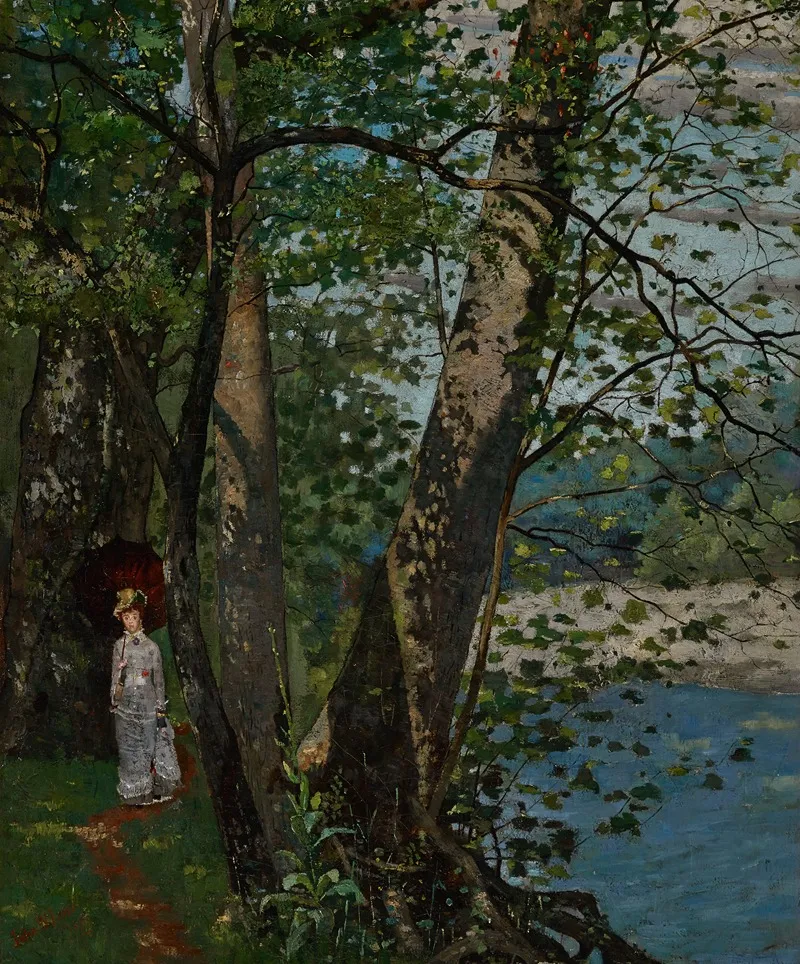 The Sycamores by John Washington Love - Canvas Print