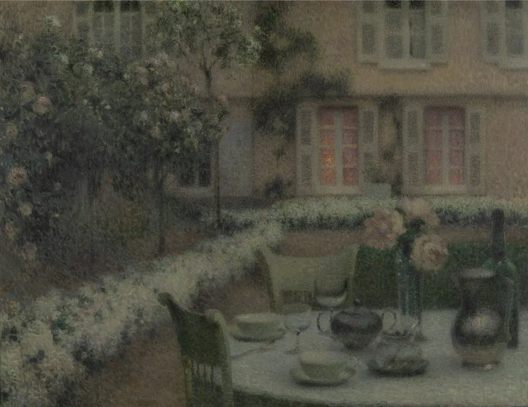 The Table In The White Garden At Gerberoy