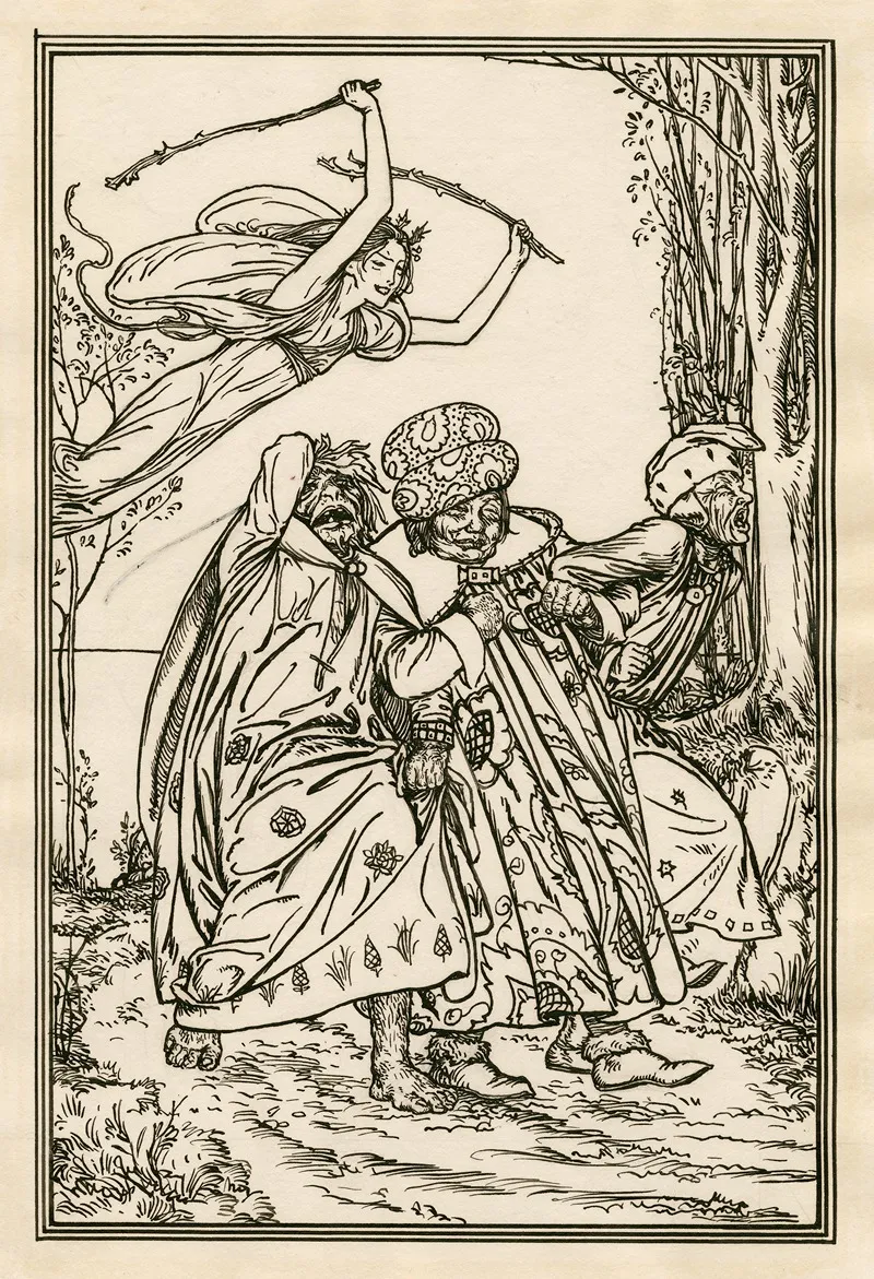 The Tempest Act 5 Scene 1 2 by Robert Anning Bell - Canvas Print