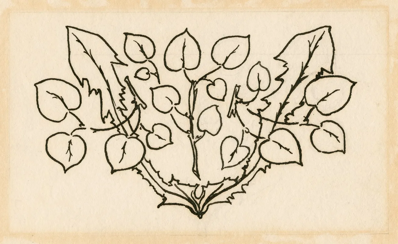 The Tempest Botanical Design For Tail Piece